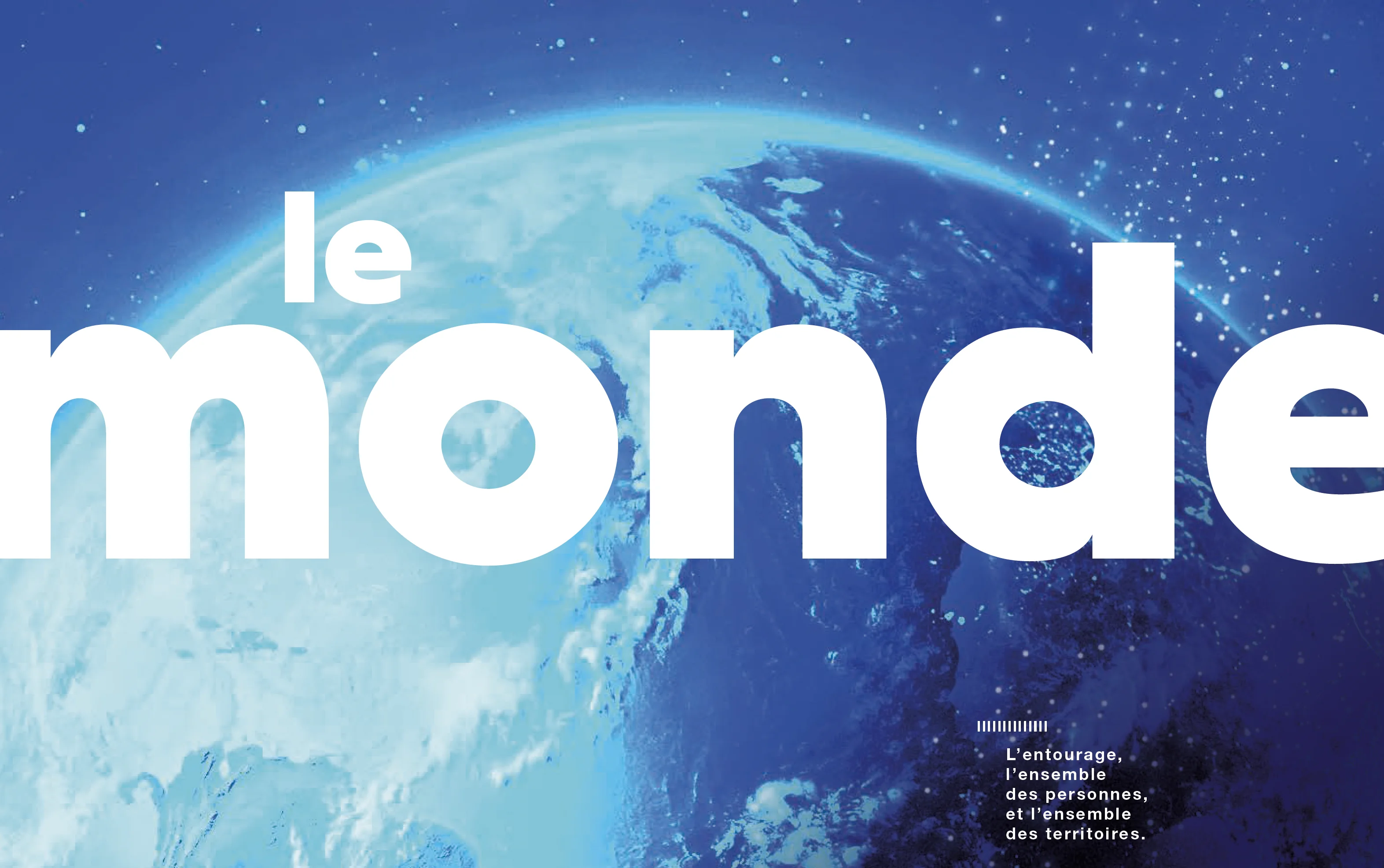LE MONDE, signature typographique de la campagne