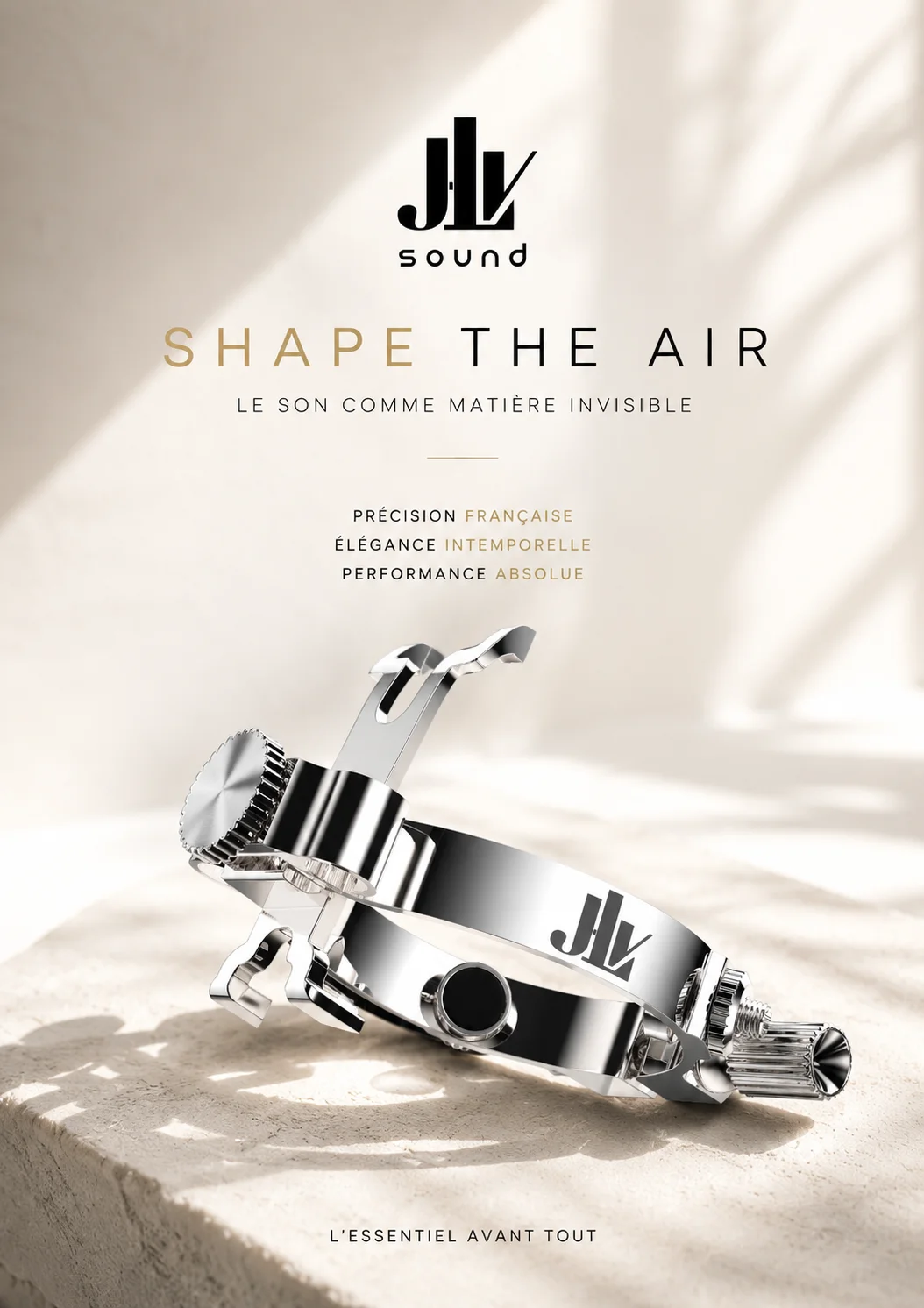 Affiche Shape the Air, variation crème