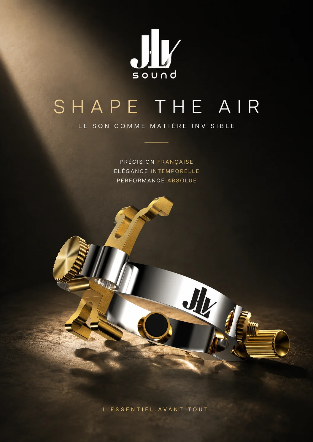Affiche Shape the Air, variation laiton