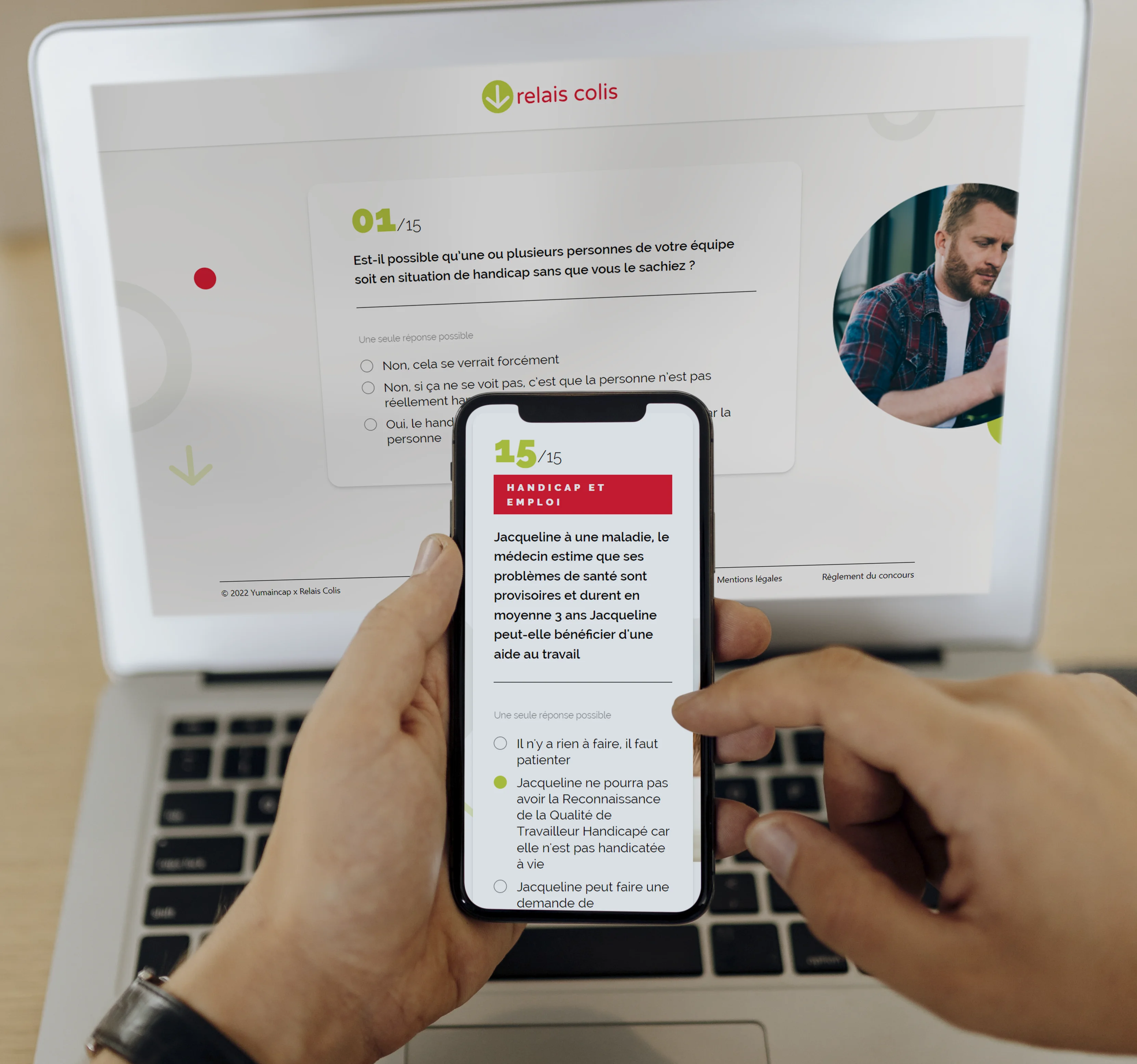 Le quiz ouvert sur smartphone, dans un contexte de travail