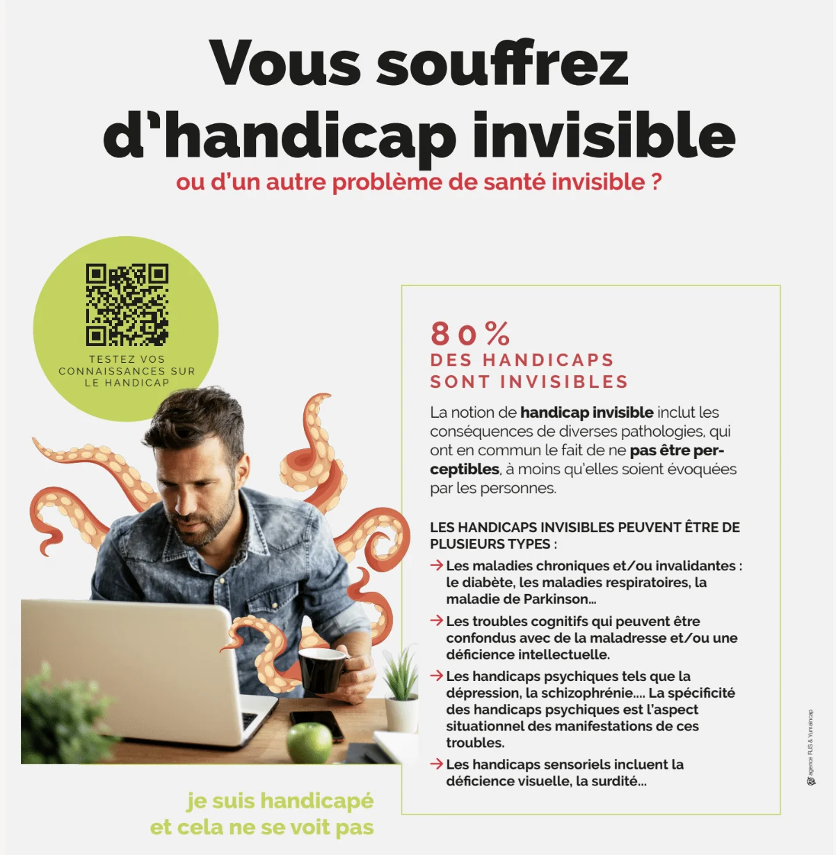 Support de campagne : déclinaison affiche handicap invisible